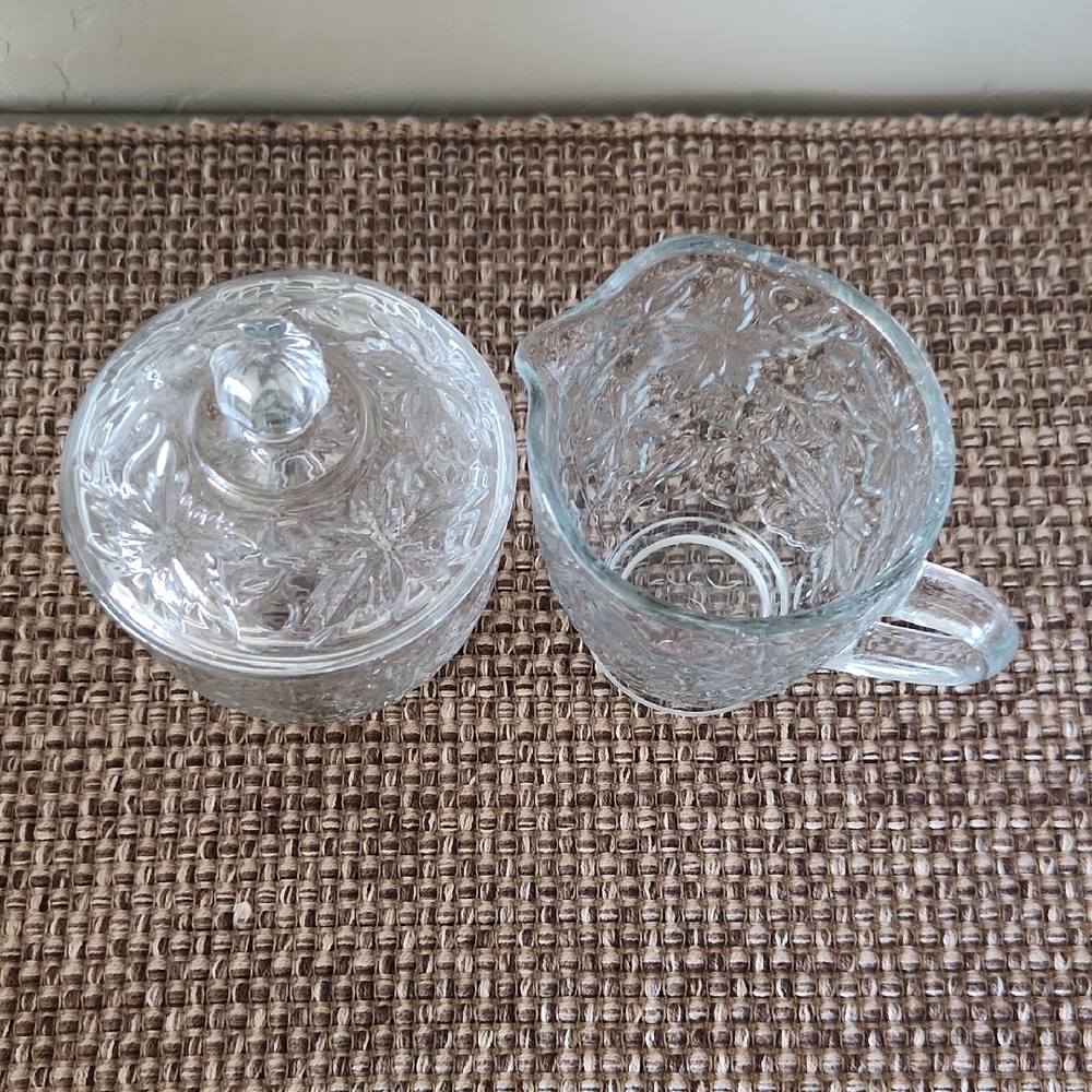 Princess House Fantasia Creamer and Sugar Bowl Lid Set - Picture 3 of 9